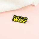 Fashion Simple Alloy Letter Brooch