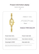 Retro Oval Small Golden Quartz Watch