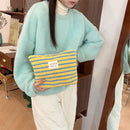 Winter Plush Polka Dot Travel Cosmetic Storage Bag