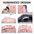 Gym Duffle Bag with Shoe Compartment & Wet Pocket 37L