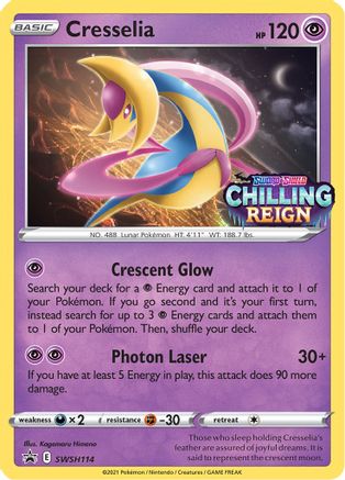 Cresselia (Prerelease) SWSH114/307 - SWSH Sword & Shield Promo Cards Holofoil
