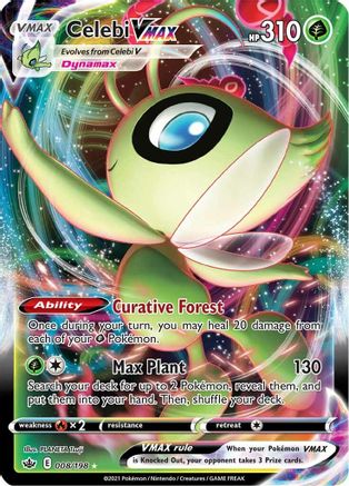 Celebi VMAX 008/198 - SWSH06 Chilling Reign Holofoil