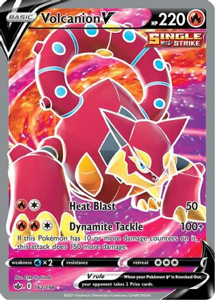 Volcanion V (Full Art) 162/198 - SWSH06 Chilling Reign Holofoil