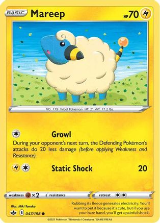 Mareep 047/198 - SWSH06 Chilling Reign