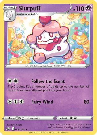 Slurpuff 068/198 - SWSH06 Chilling Reign Reverse Holofoil