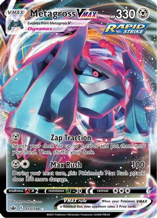 Metagross VMAX 113/198 - SWSH06 Chilling Reign Holofoil