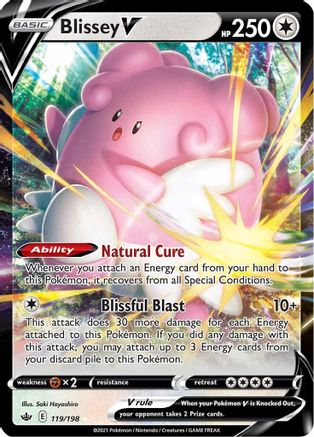 Blissey V 119/198 - SWSH06 Chilling Reign Holofoil