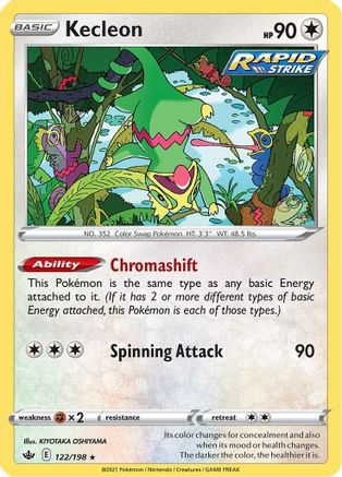 Kecleon 122/198 - SWSH06 Chilling Reign Reverse Holofoil