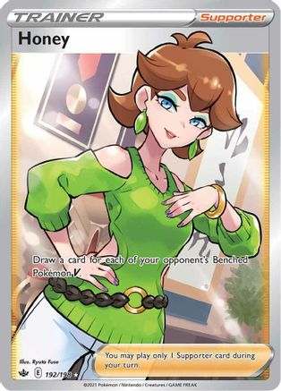 Honey (Full Art) 192/198 - SWSH06 Chilling Reign Holofoil