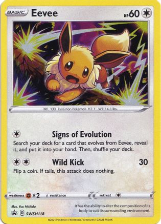 Eevee SWSH118/307 - SWSH Sword & Shield Promo Cards Holofoil