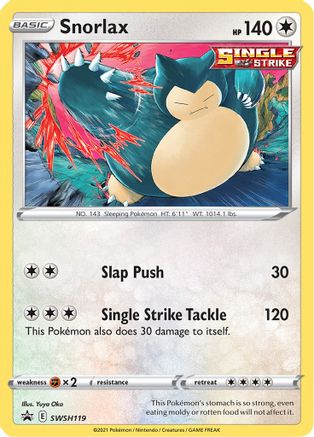 Snorlax SWSH119/307 - SWSH Sword & Shield Promo Cards Holofoil