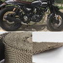 Motorcycle exhaust pipe insulation belt