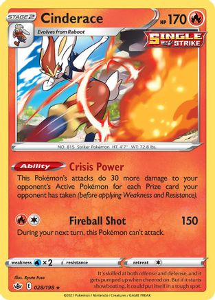 Cinderace 028/198 - Deck Exclusives