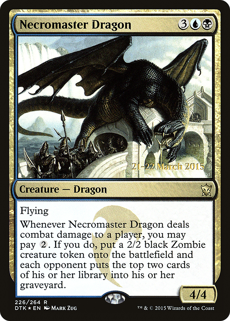 Necromaster Dragon (PRE-226S) - Dragons of Tarkir Promos Foil