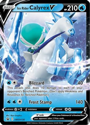 Ice Rider Calyrex V SWSH130/307 - SWSH Sword & Shield Promo Cards Holofoil