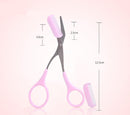 Beauty tools eyebrow scissors with eyebrow comb