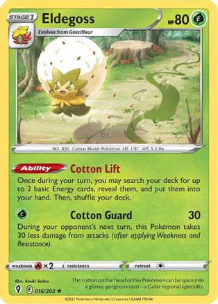 Eldegoss 016/203 - SWSH07 Evolving Skies Holofoil