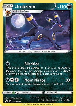 Umbreon SWSH129/307 - SWSH Sword & Shield Promo Cards Holofoil