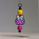 Polka Dot Pumpkin Charm - Tumbler Handle Charm