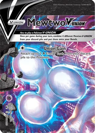 Mewtwo V-UNION SWSH159/307 - SWSH Sword & Shield Promo Cards Holofoil