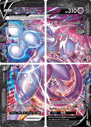 MewtwoV-UNION [Set of ]  - SWSH Sword & Shield Promo Cards Holofoil