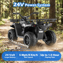 24V Electric Ride On Quad with LED Headlights