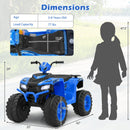 24V Kids Ride-On Electric ATV with Wireless Connection for Toddlers 3-8 Years Old