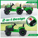 24V Ride On Tractor for Kids Electric Vehicle with Detachable Trailer and Remote Control