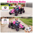 24V Ride on Tractor with Detachable Trailer and Music for Boys Girls