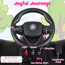 24V Ride on Tractor with Detachable Trailer and Music for Boys Girls