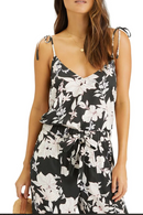 Sanctuary Printed Tie Shoulder Top, Size XXL