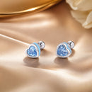 925 Sterling Silver Earrings with Pavé Setting and Enamel for Women
