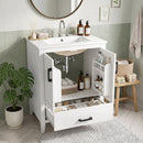 24.5" Bathroom Vanity with Ceramic Sink and Drawer