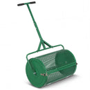 24 Inch Compost Spreader Peat Moss Spreader Roller with Height-Adjustable T-Shaped Handle