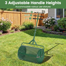 24 Inch Compost Spreader Peat Moss Spreader Roller with Height-Adjustable T-Shaped Handle