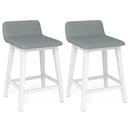 24 Inch Counter Height Bar Stools Set of 2 with Low Back