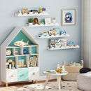 Wall-Mounted Picture Ledge Shelf Set of 4 - 24 Inch White