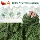 24 Inch Pre-lit Christmas Wreath with 108 Branch Tips and 35 Warm White LED Lights for Wall Window