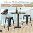 24 Inch Set of 4 Tolix Style Counter Height Barstool Stackable Chair