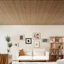 24-Pack PVC Slat Wall Panels for Interior Wall Decoration for Living Room and TV Background