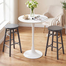 24" Swivel Bar Stools Set of 2 with Footrests