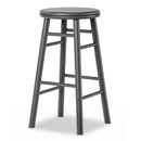 24" Swivel Bar Stools Set of 2 with Footrests