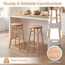 24" Swivel Bar Stools Set of 2 with Footrests