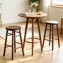 24" Swivel Bar Stools Set of 2 with Footrests