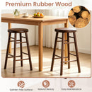 24" Swivel Bar Stools Set of 2 with Footrests
