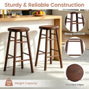 24" Swivel Bar Stools Set of 2 with Footrests