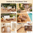 Acacia Wood Interlocking Deck Tiles 24x12 Inch - 36 Pack