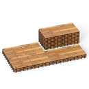 Acacia Wood Interlocking Deck Tiles 24x12 Inch - 48 Pack