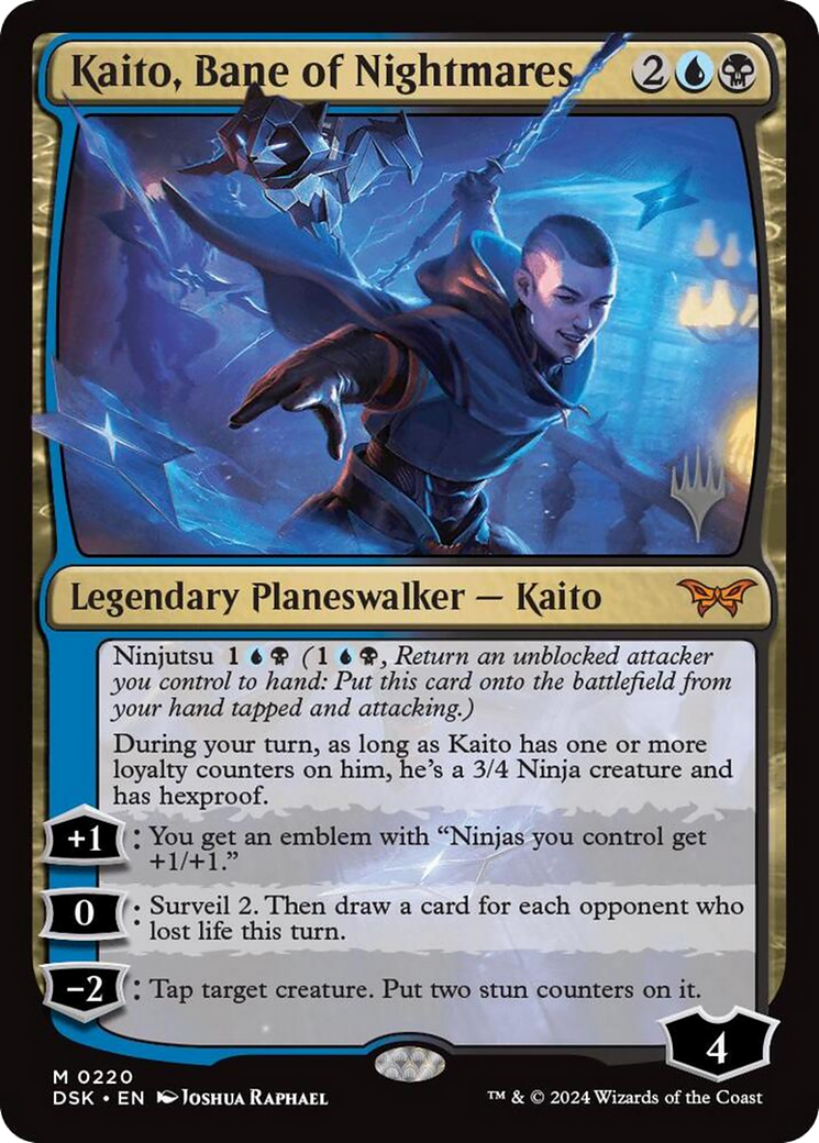 Kaito, Bane of Nightmares (PPDSK-220) - Duskmourn: House of Horror Promos Foil