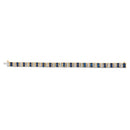 14K Yellow Gold 2/5 Cttw Diamond & 8.0 Cttw Baguette Cut Blue Sapphire Alternating Link Bracelet (G-H Color, VS1-VS2 Clarity) - 7" Inches